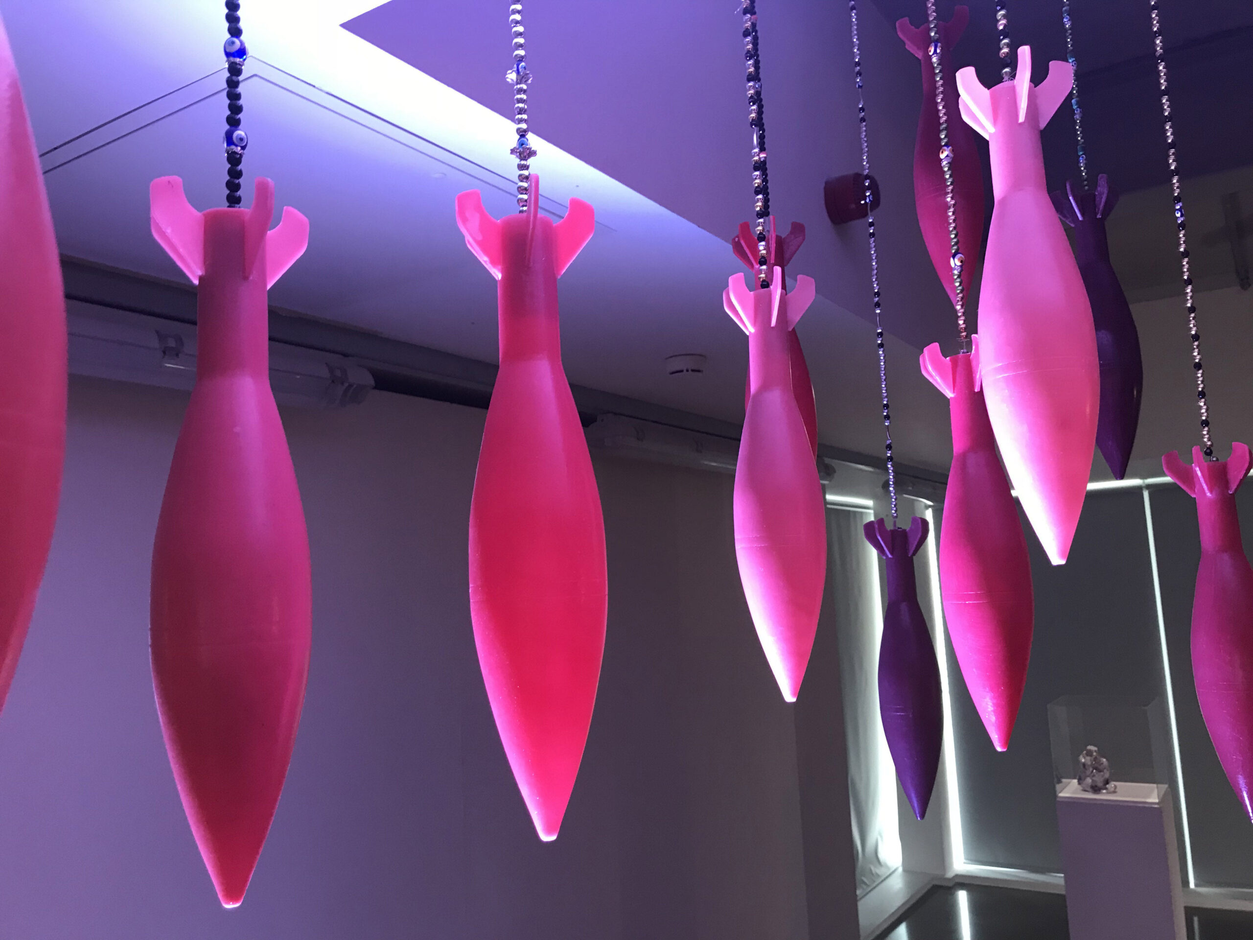 Lipstick Mortars (2018) [Lipstick, wax, beads] Photography by Sian Wright