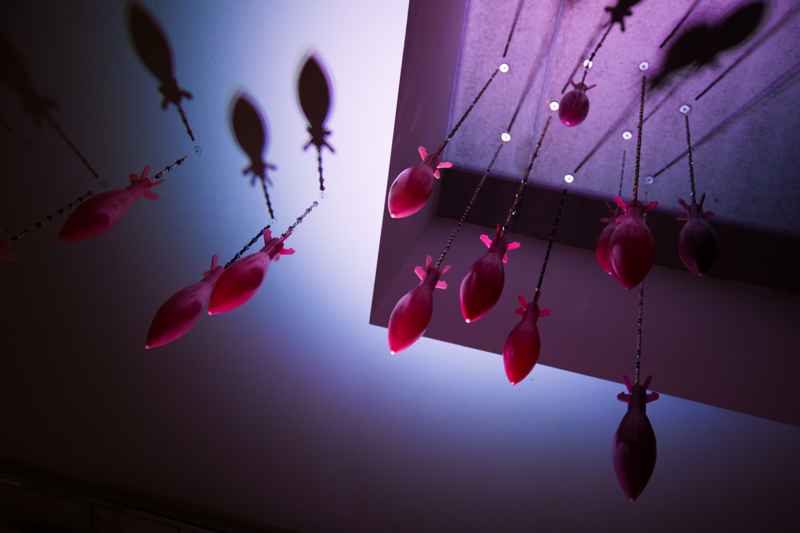 Lipstick Mortars (2018) [Lipstick, wax, beads] Photography by Sian Wright