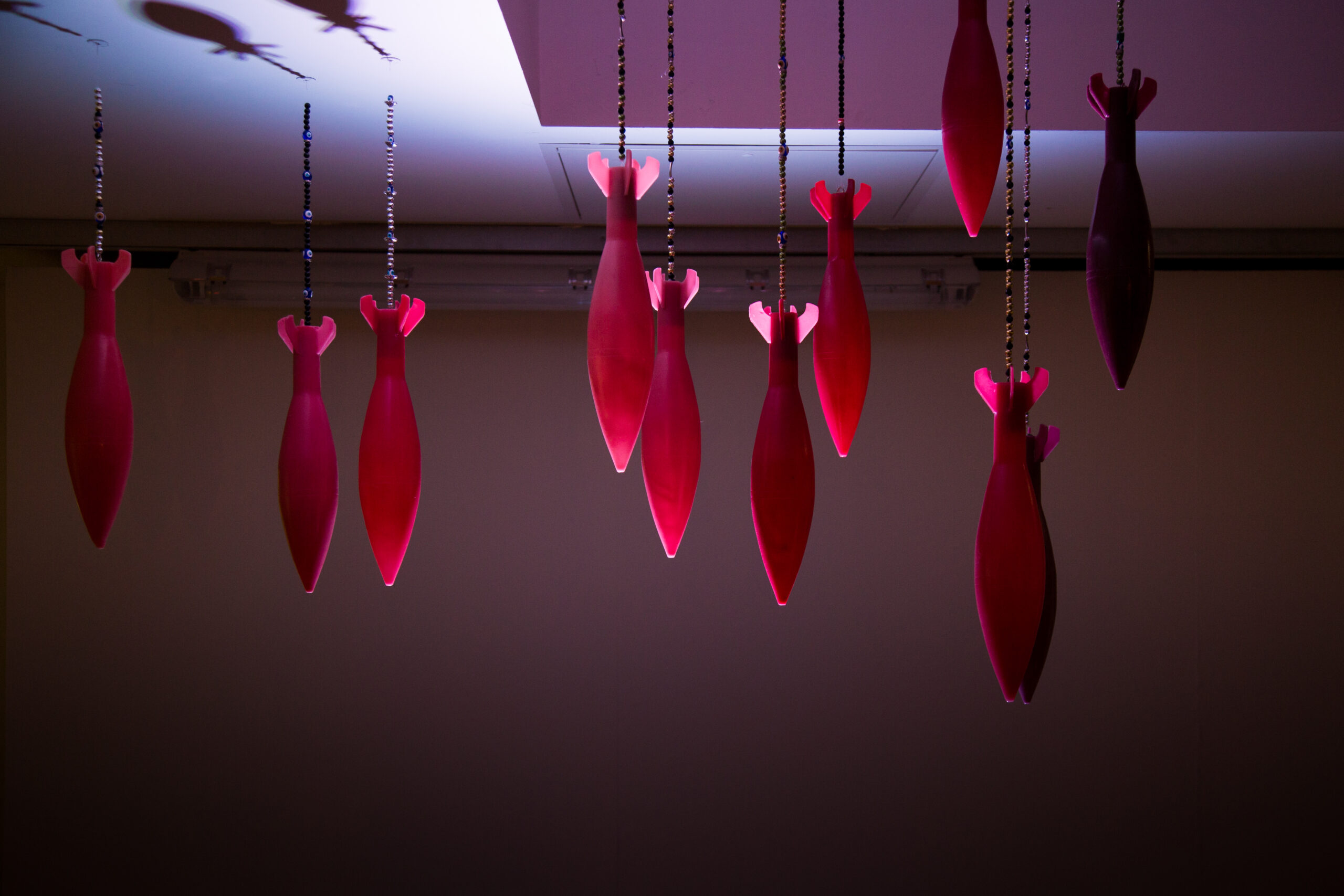 Lipstick Mortars (2018) [Lipstick, wax, beads] Photography by Sian Wright